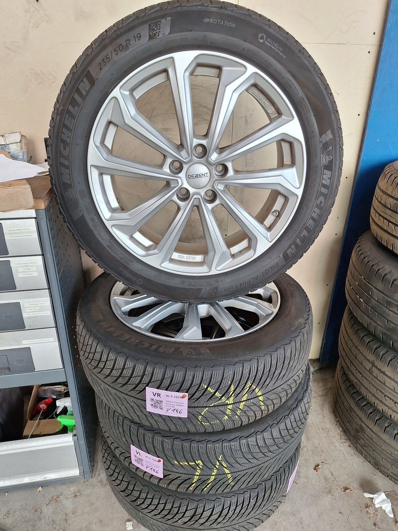 Kia Sportage Winterset 19 Inch, Auto-onderdelen, Gebruikt, -, -, Banden en Velgen