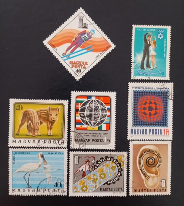 Lot of 8 assorted CTO stamps from Hungary, Postzegels en Munten, Postzegels | Europa | Hongarije, Verzenden