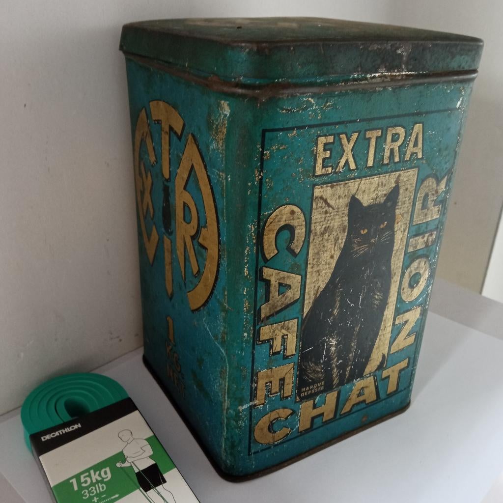 ZWARTE KATTENbak, Ophalen of Verzenden, Gebruikt, Koffie, Overige merken