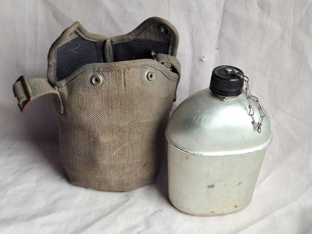 Gourde militaire armée belge Umal 1963 complet, Collections, Enlèvement ou Envoi, Armée de terre, Autres types