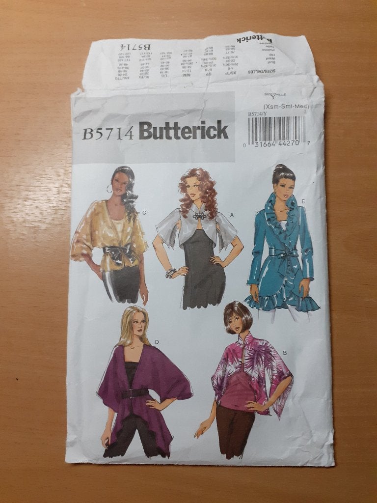 Naaipatroon Butterick 5714 Maat 12-14, Hobby & Loisirs créatifs, Patrons de vêtements, Autres marques, Enlèvement ou Envoi, Autres types