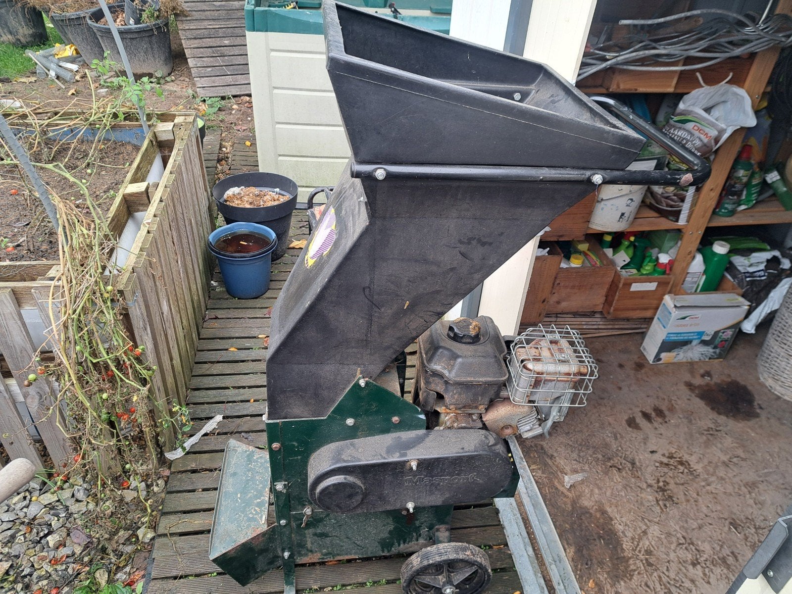 hakselaar 6.5hp, Tuin en Terras, Ophalen, Benzine, Gebruikt, Masport