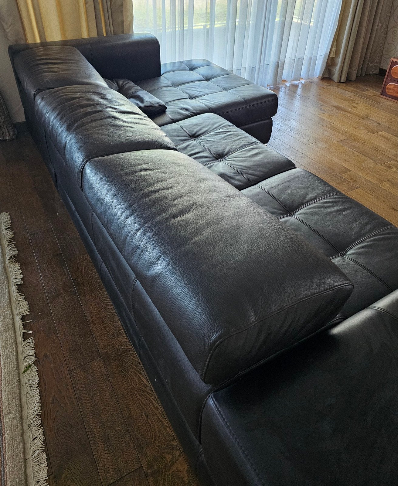 Superbe canaen cuir italien, Huis en Inrichting, Zetels | Zetels en Chaises Longues, Ophalen, Leer