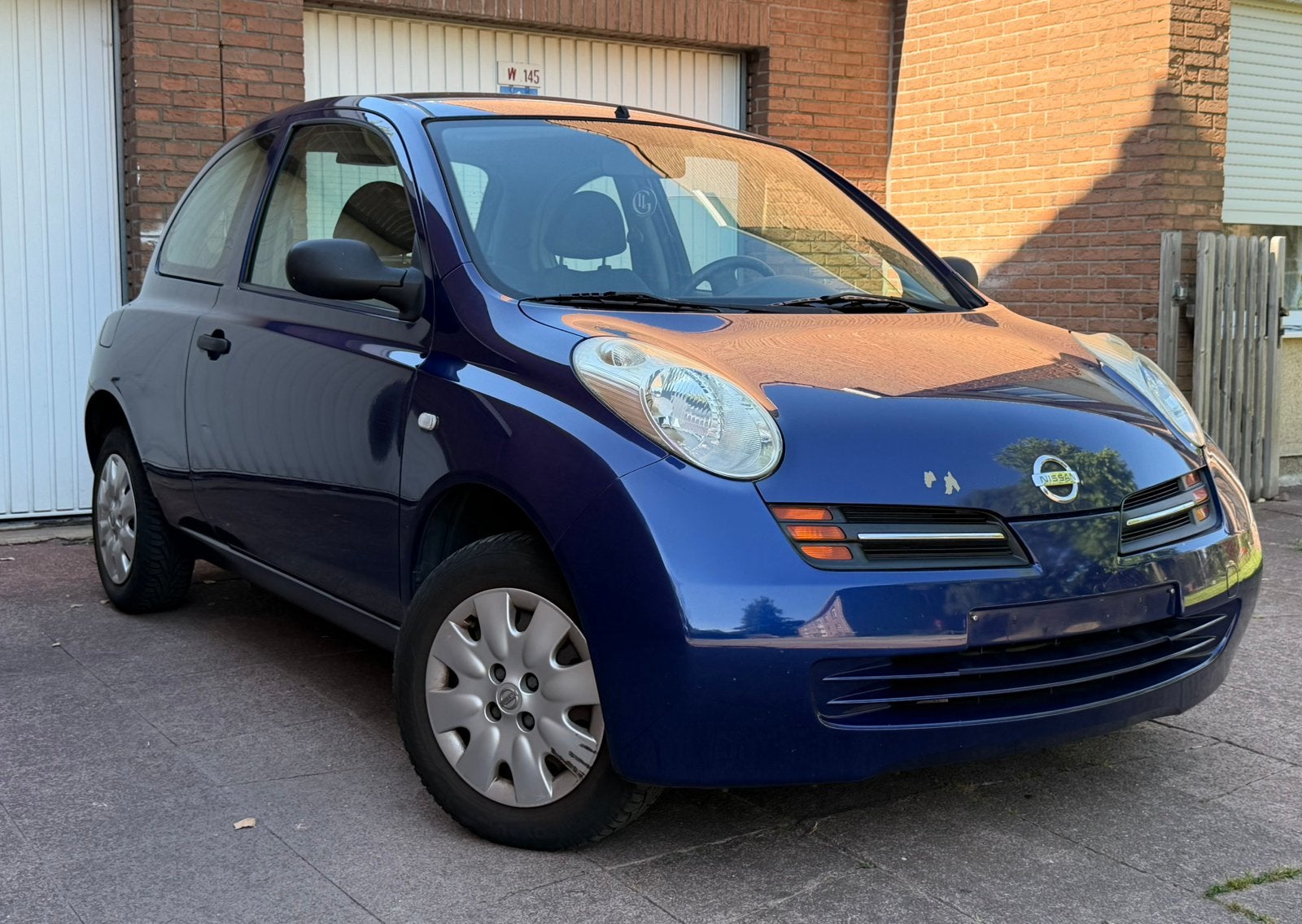 Nissan Micra 2005 Benzine Gekeurd Voor Verkoop 144.000km, Auto's, Blauw, Handgeschakeld, USB, Micra
