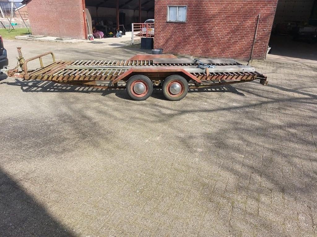 Aanhanger zelfbouw, Ophalen, Gebruikt