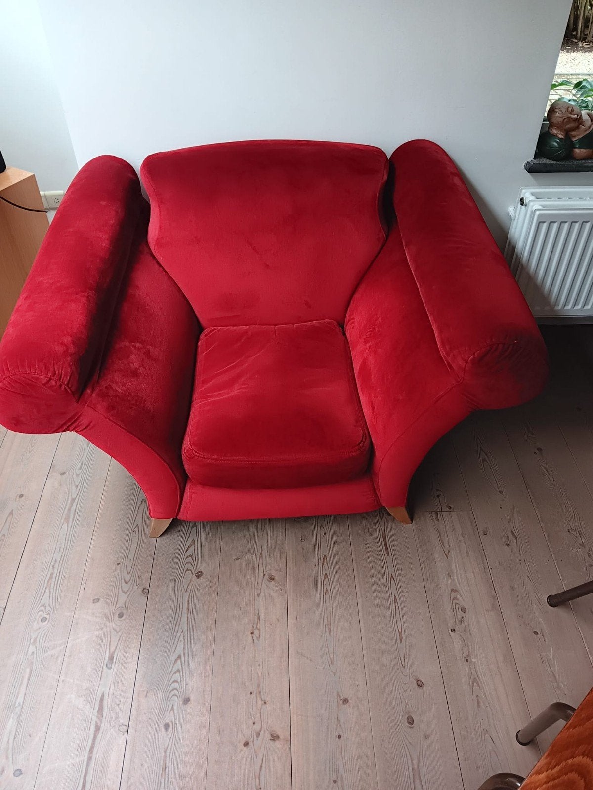 rode eenpersoonszetel, Huis en Inrichting, Ophalen