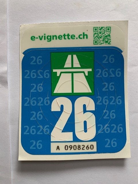 vignette suisse 2026, Tickets & Billets, Vignettes automobiles