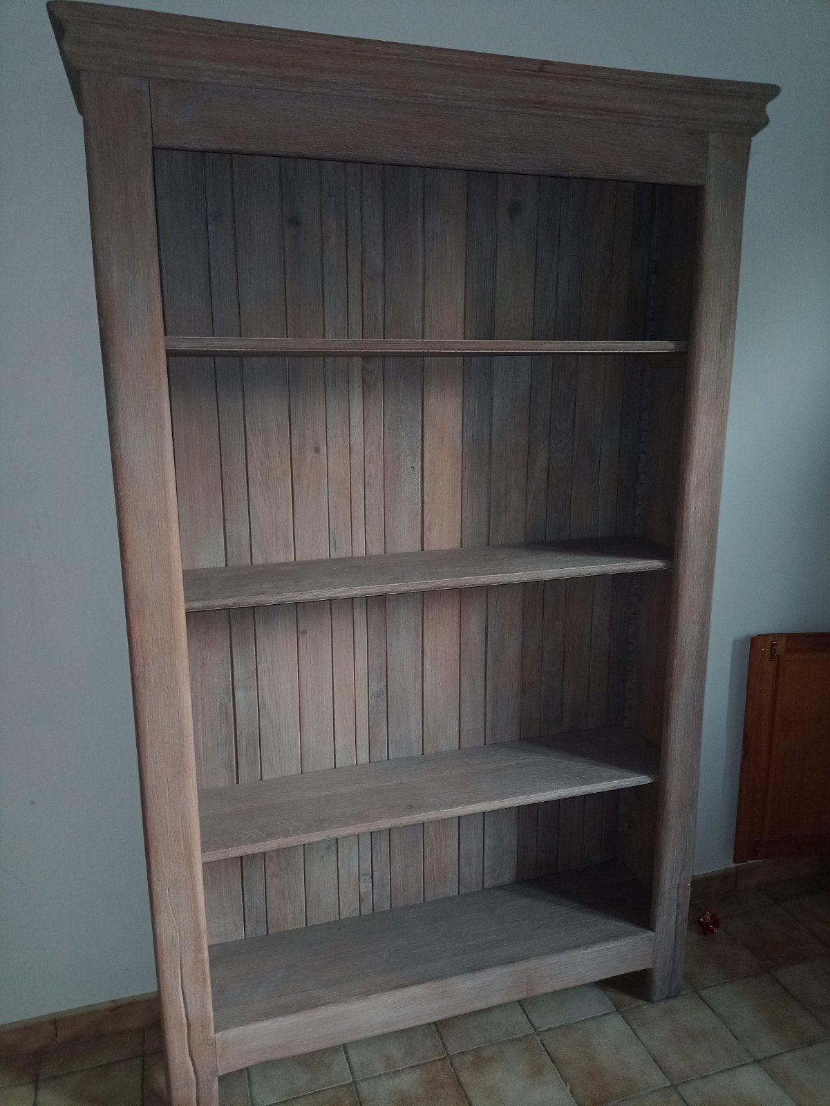 eiken boekenkast, Huis en Inrichting, Ophalen, Gebruikt, 100 tot 150 cm, 200 cm of meer