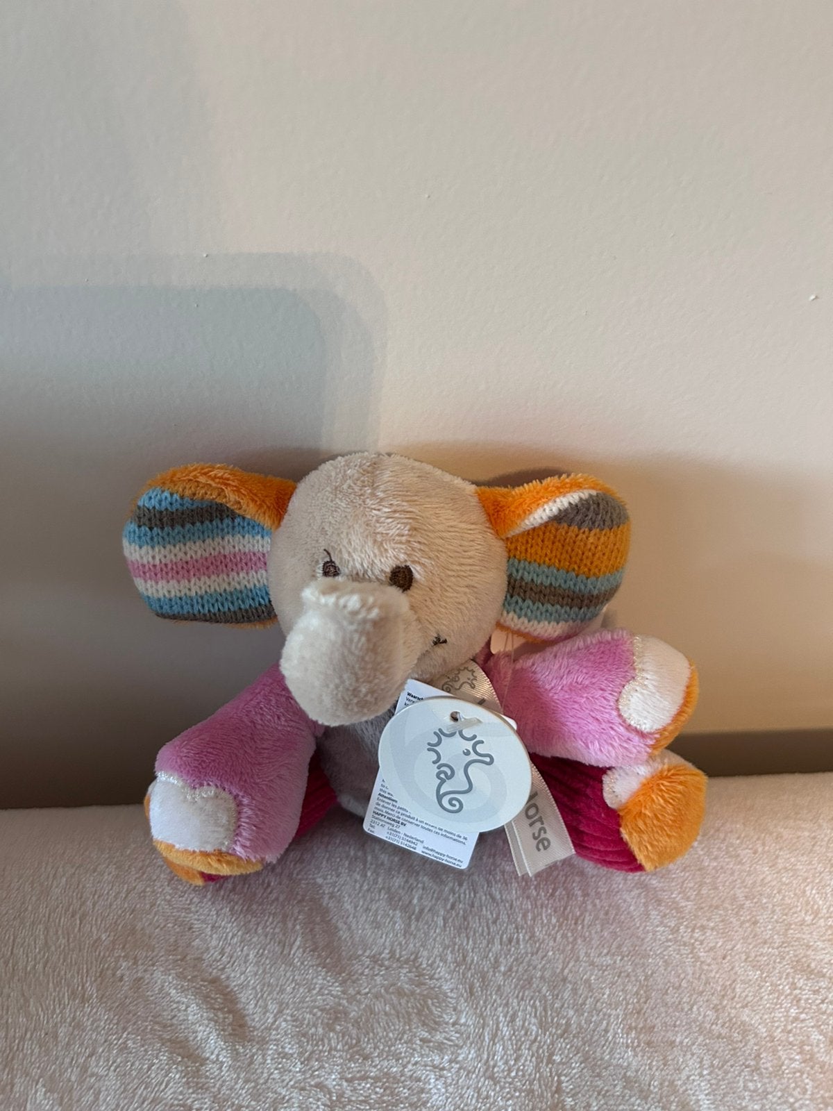 Knuffels olifant, Kinderen en Baby's, Speelgoed | Knuffels en Pluche, Ophalen of Verzenden, Nieuw, Olifant, Happy Horse