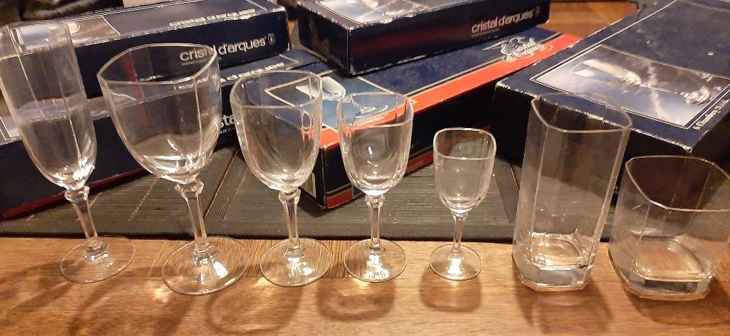 Verres en cristal, Enlèvement, Comme neuf