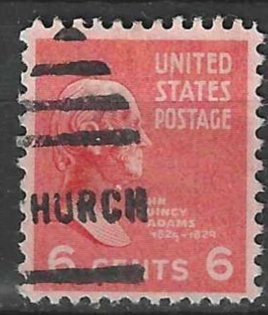 USA 1938 - Yvert 376 - John Quincy Adams (ST), Postzegels en Munten, Postzegels | Amerika, Gestempeld, Verzenden