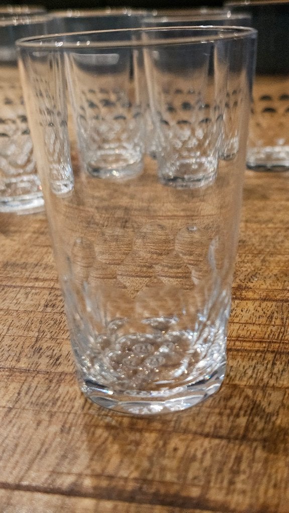 10 verres en cristal Baccarat - Modèle Écaille Chauny (9 cm), Antiquités & Art, Enlèvement
