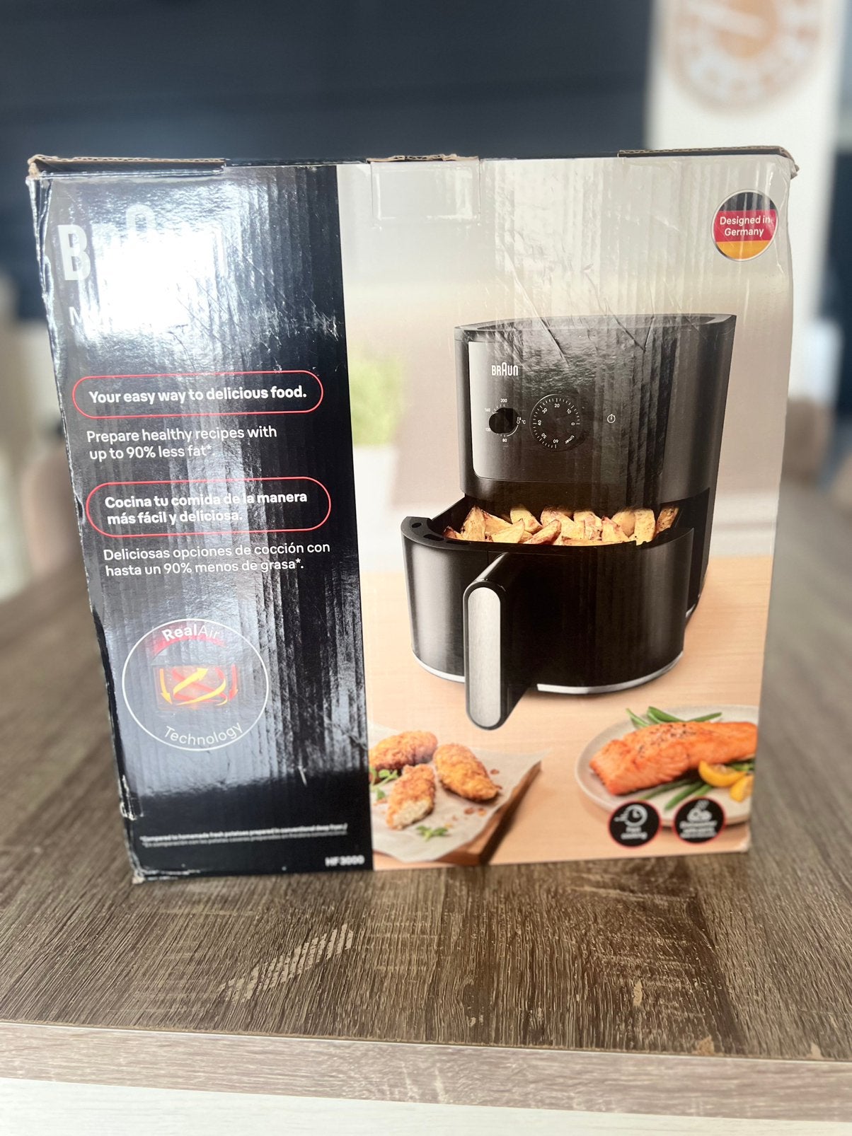 Nieuwe airfryer (braun), Electroménager, Friteuses à air, Enlèvement, Neuf, Friteuse à air