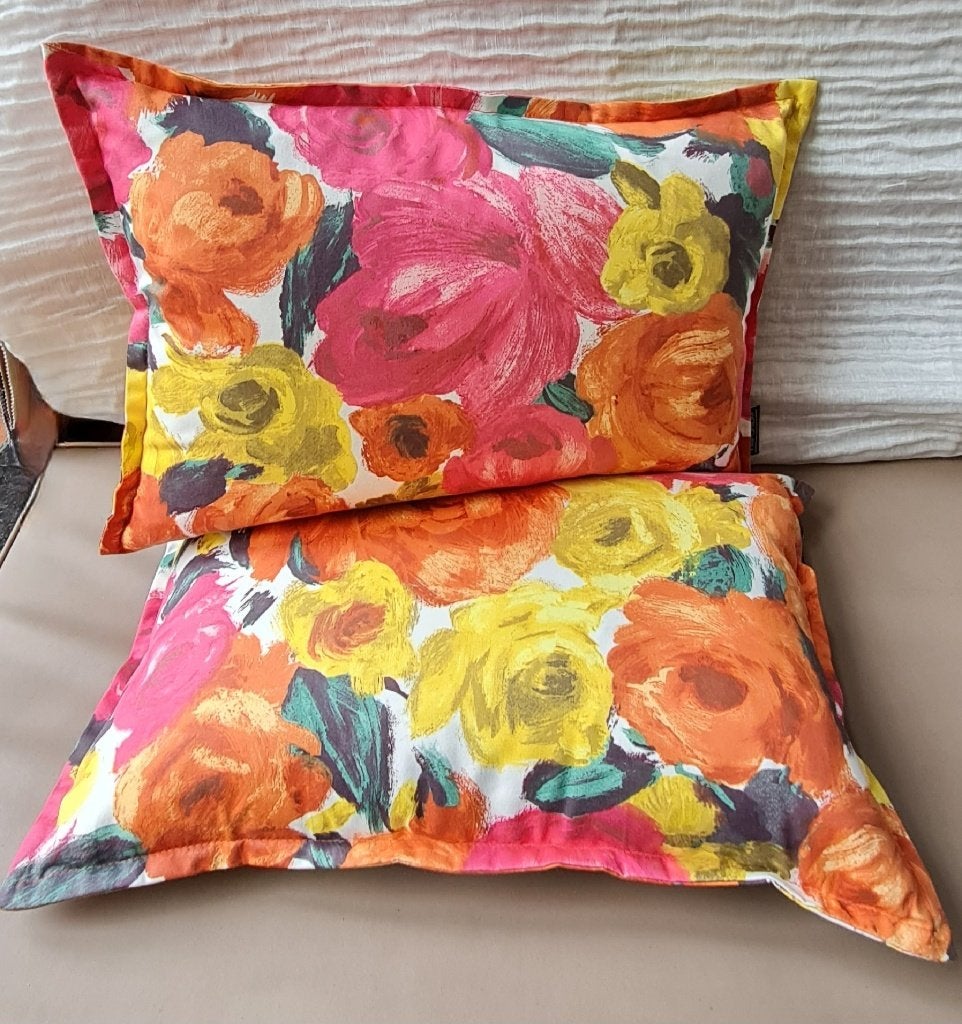 Coussins floraux en coton satiné Hip Arty, Maison & Meubles, Accessoires pour la Maison | Coussins, Enlèvement ou Envoi, Neuf