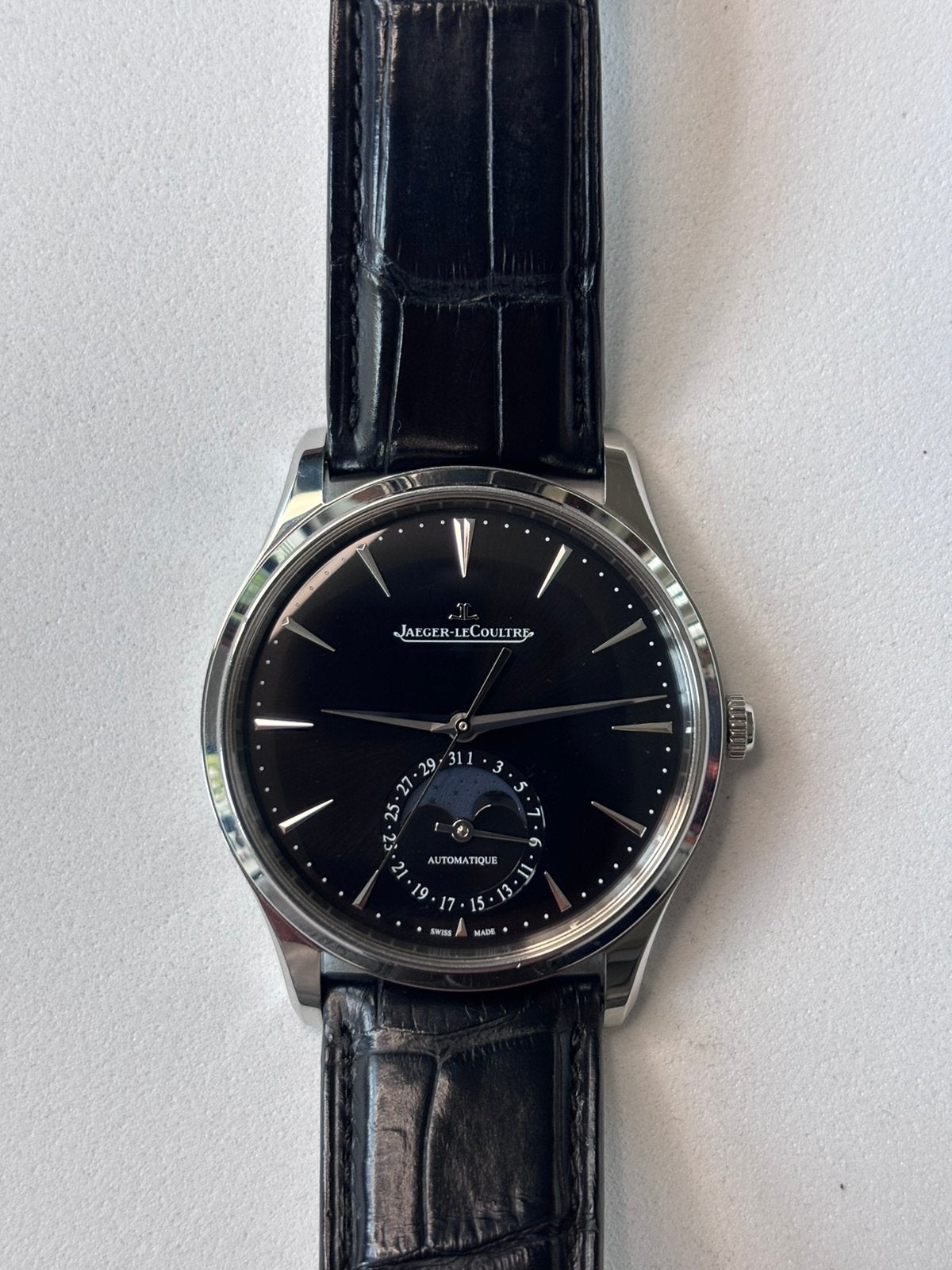 Jaeger-LeCoultre Master Ultra Thin Moon. Full Set 2023, Enlèvement ou Envoi, Comme neuf