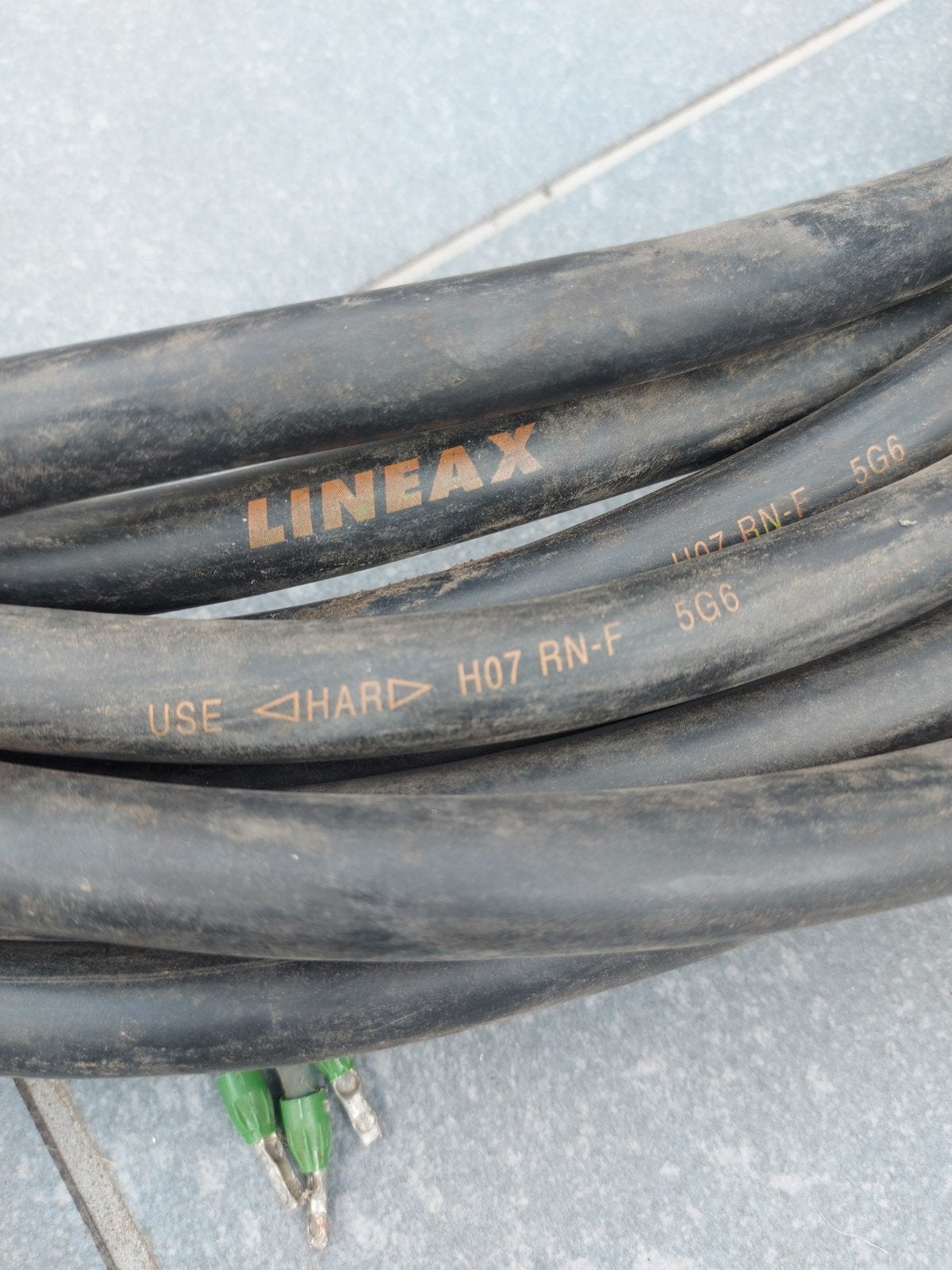 LINEAX kabel 5G6, Ophalen