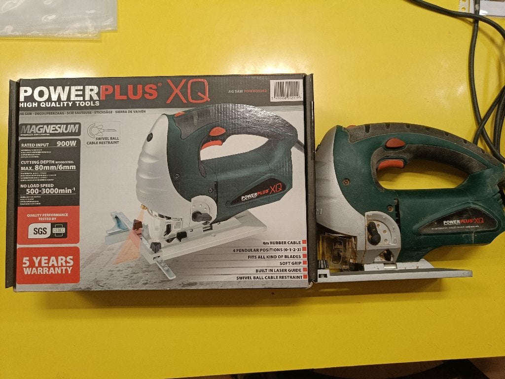 PowerPlus XQ Decoupeerzaag, Powerplus XQ, 600 tot 1200 watt, Ophalen of Verzenden, Zo goed als nieuw