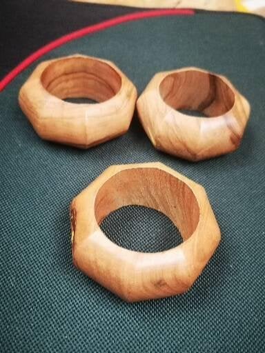 12 ronds de serviette en bois, Enlèvement ou Envoi