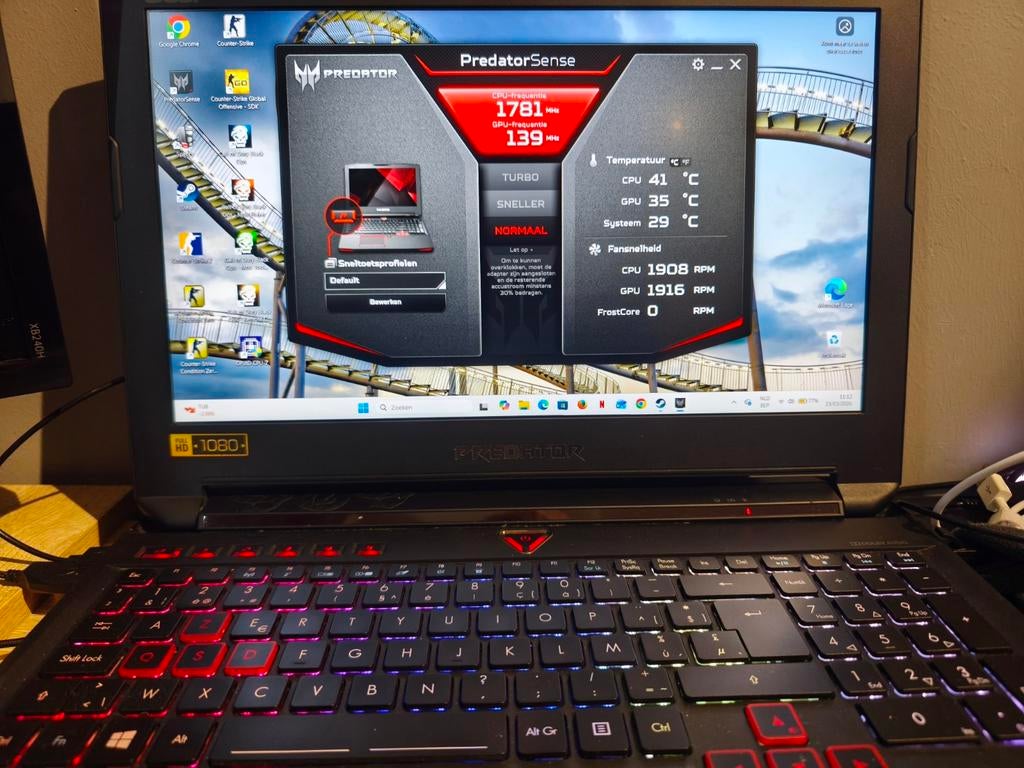 Acer Predator (G9-593-76MG) laptop, Computers en Software, 64 GB of meer, Gebruikt, Met videokaart, 2 tot 3 Ghz