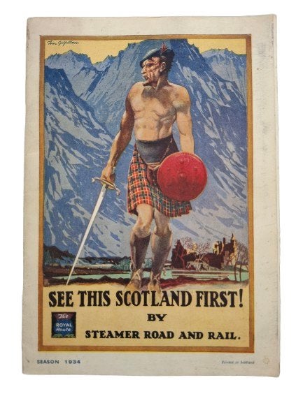 "See This Scotland First!" 🏴󠁧󠁢󠁳󠁣󠁴󠁿 1934 ~ MacBrayne, Livres, David MacBrayne, Autres marques, Enlèvement ou Envoi, Utilisé