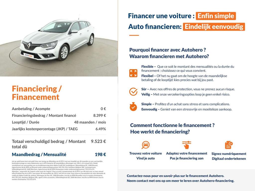 Renault Mégane 1.6 dCi Energy Intens (bj 2017), Auto's, Voorwielaandrijving, Stof, Gebruikt, Zwart