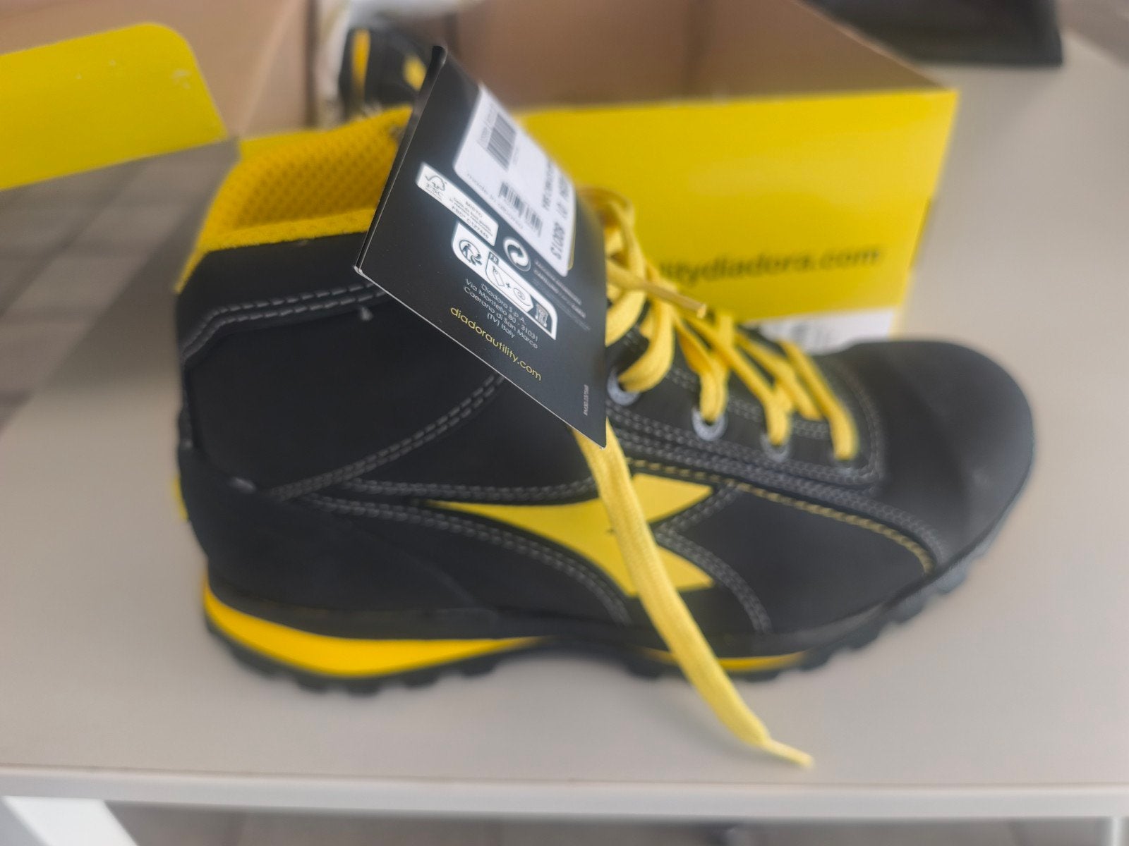 Nieuwe Diadora Veiligheidswerkschoenen Zwart – Ma, Ophalen