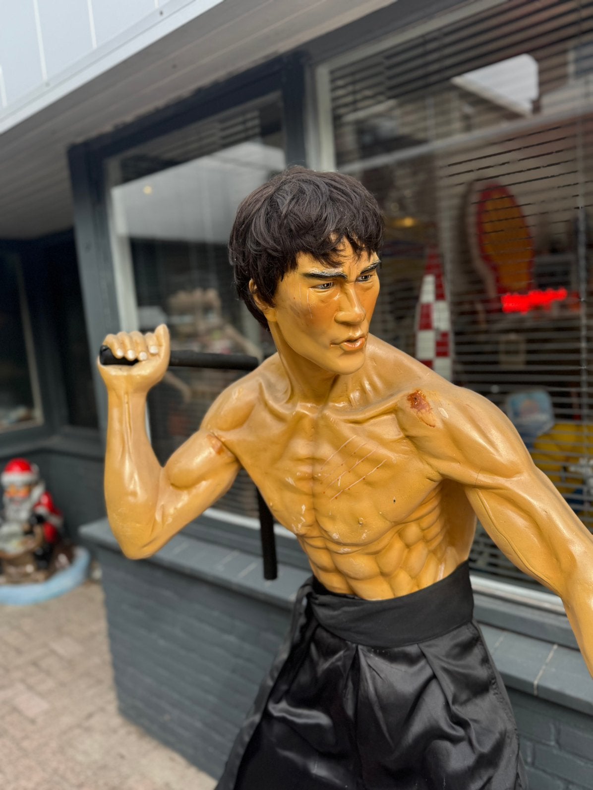 Statue taille réelle de Bruce Lee XXL, Enlèvement, Utilisé, Humain