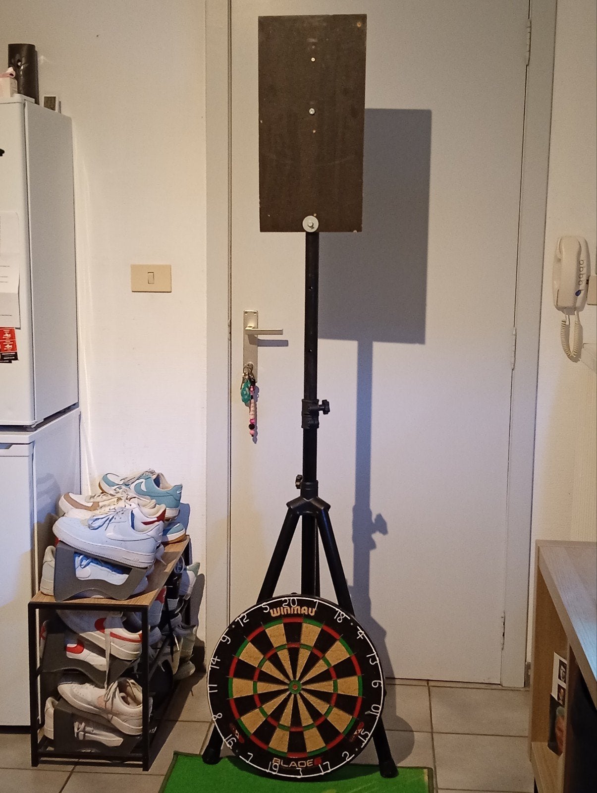 darts opstelling, Sport en Fitness, Ophalen, Zo goed als nieuw, Dartbord, Soft tip