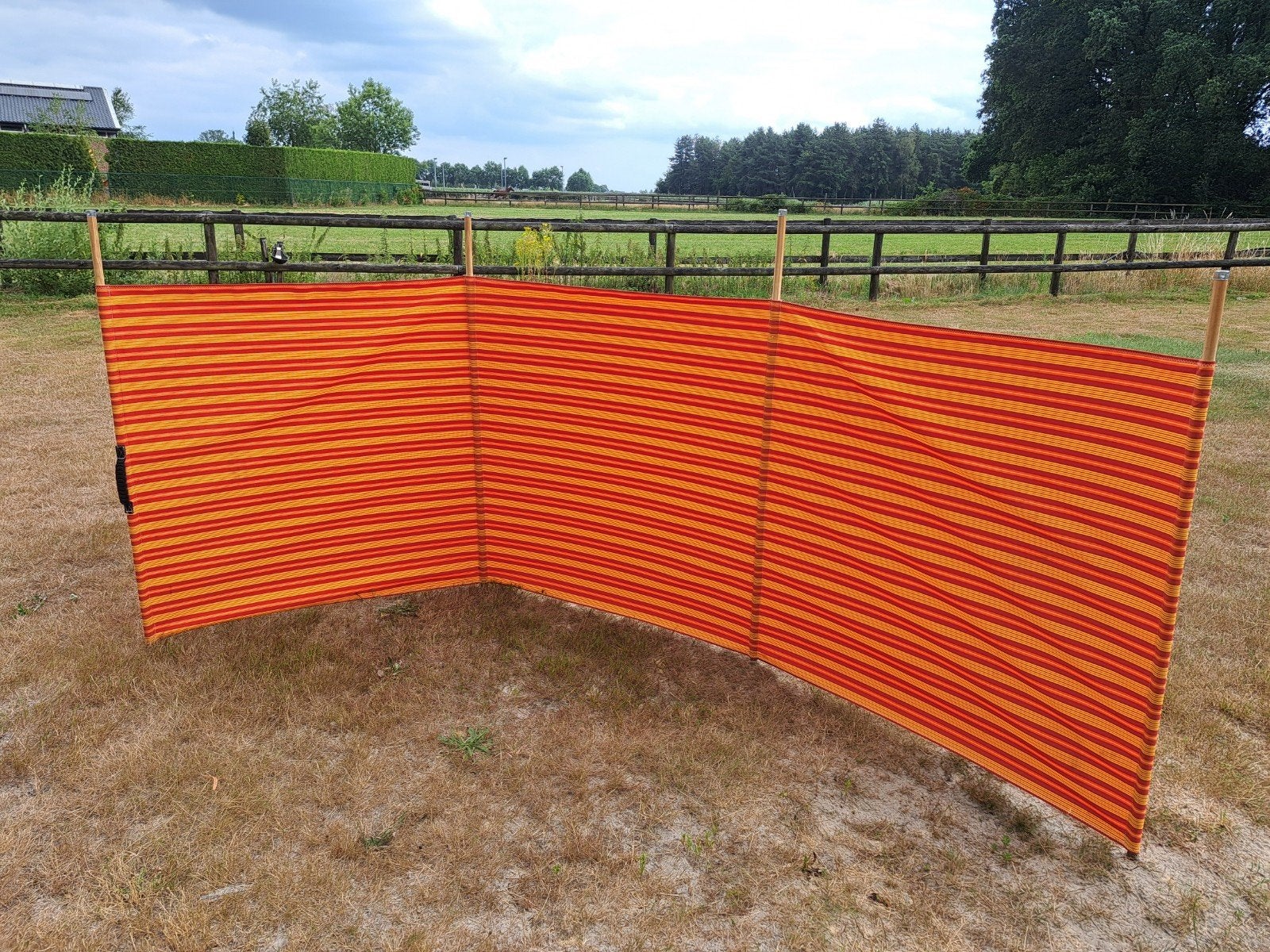 2x zgan windschermen, Caravans en Kamperen, Ophalen
