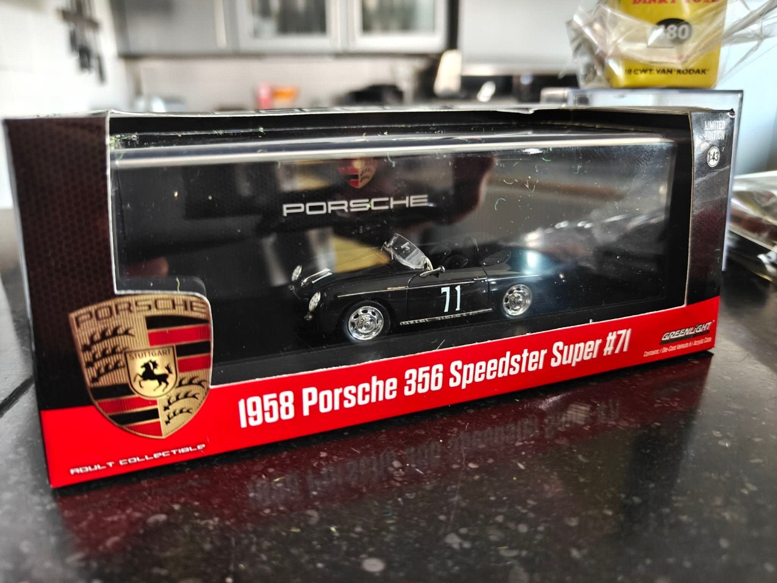 Greenlight Porsche 356 speedster, Hobby en Vrije tijd, Modelauto's | 1:43, Ophalen of Verzenden, Nieuw, Auto, Overige merken