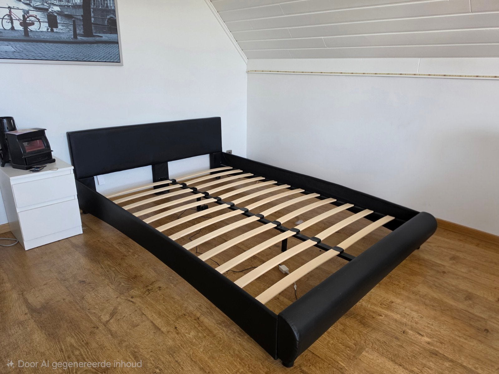 bedframe in lattenbodem, Ophalen, Zo goed als nieuw, 200 cm, 140 cm