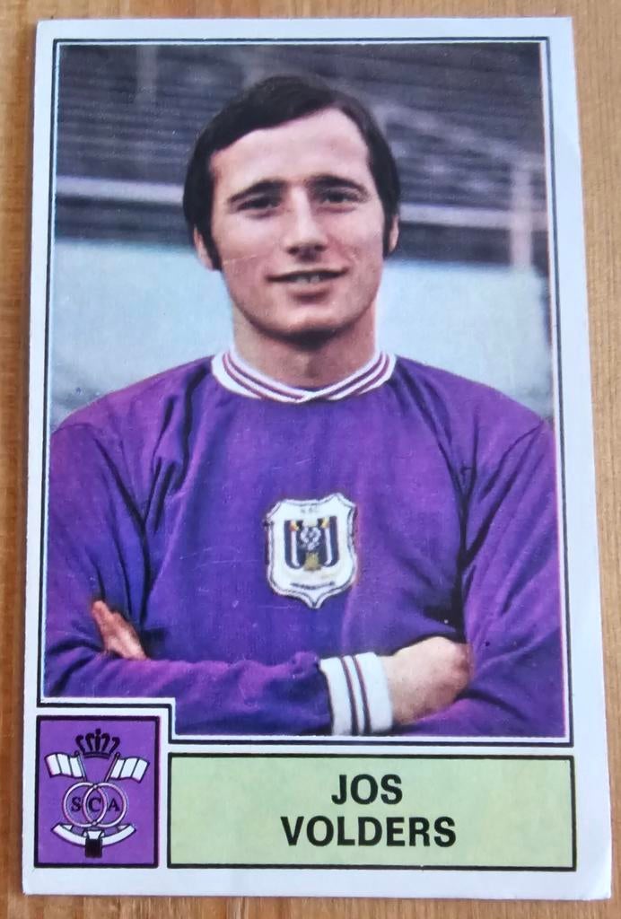 Panini Football 72-73 #14 Jos Volders Anderlecht Voetbal!, Ophalen of Verzenden, Zo goed als nieuw, Sticker