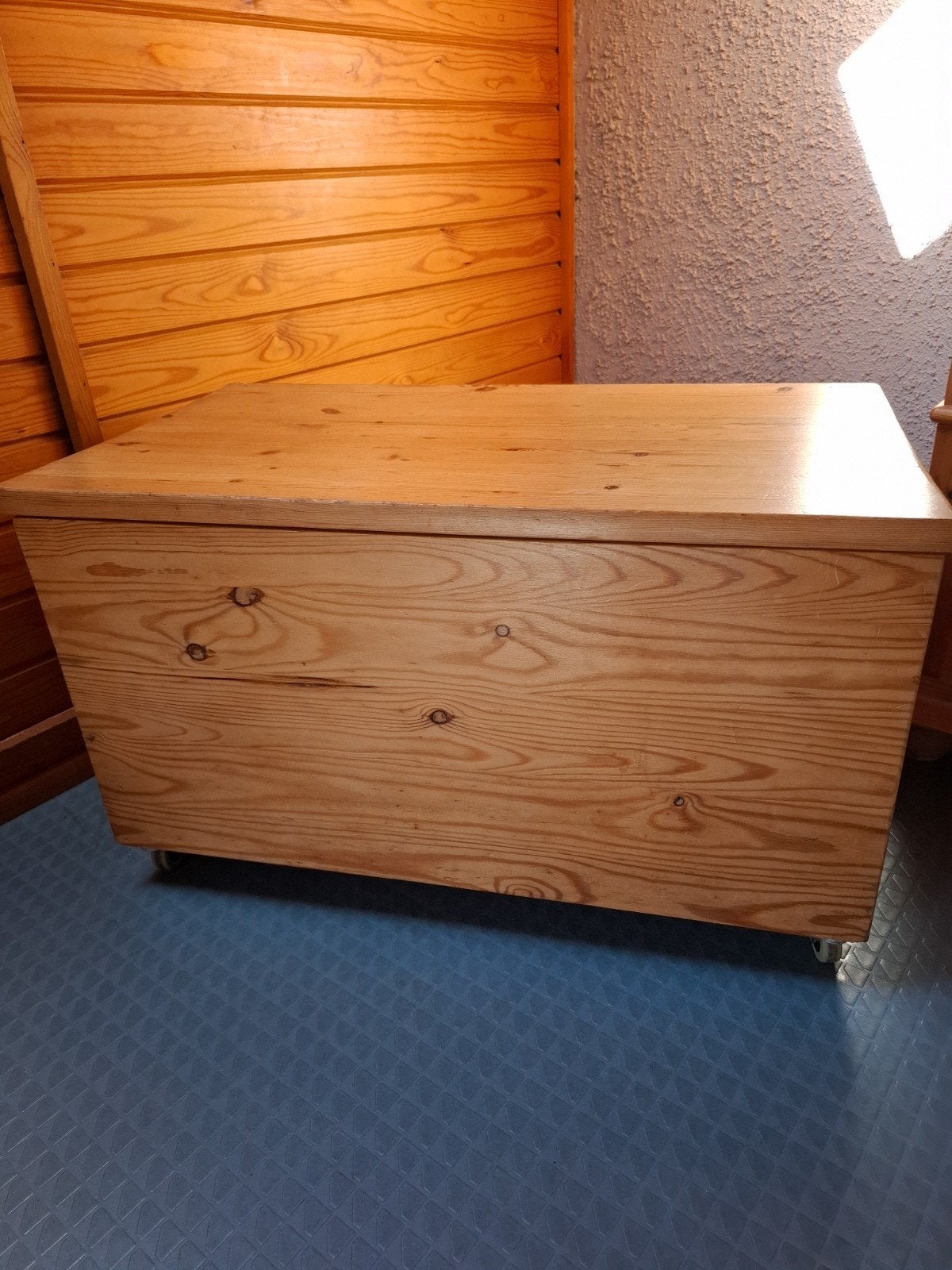 Houten archiefkist/opbergkist op wieltjes voor hangmappen, Ophalen