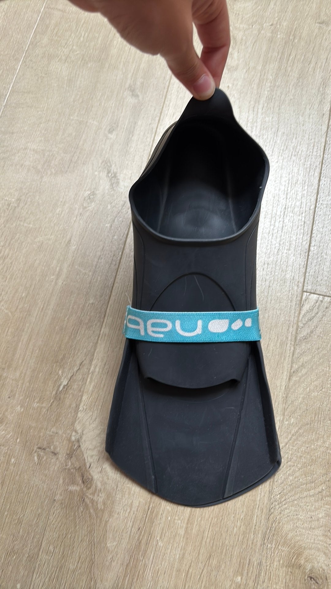 Nabaiji zwemvliezen (Decathlon), Ophalen, Zo goed als nieuw, Zwart