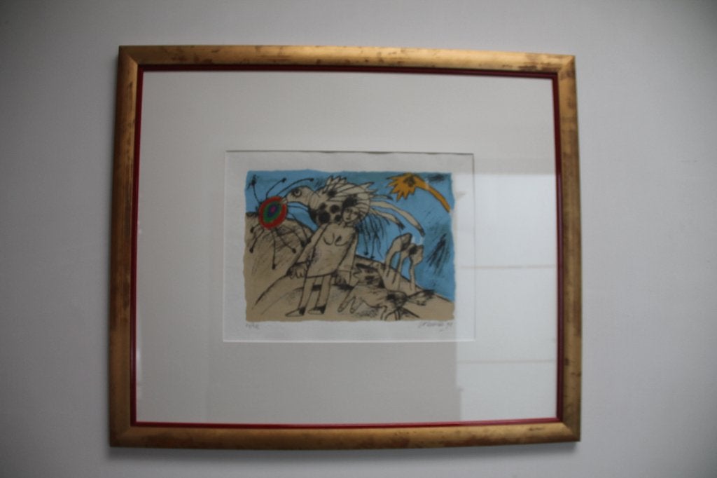 Corneille, Promenade été, Antiek en Kunst, Ophalen, Zeefdruk