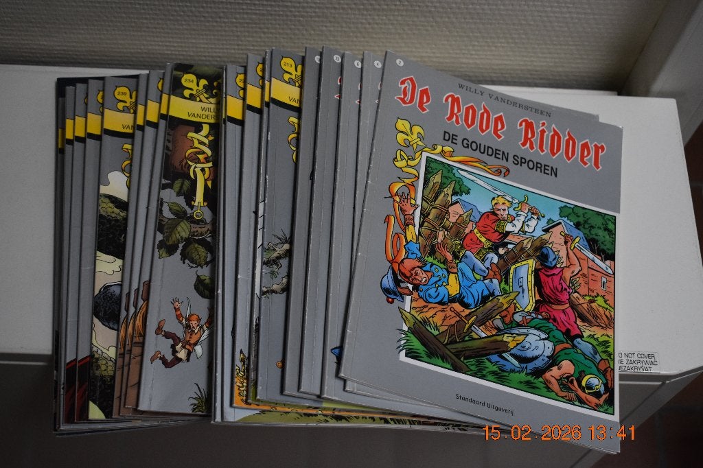 3 strips "De Rode Ridder", Enlèvement ou Envoi, Comme neuf