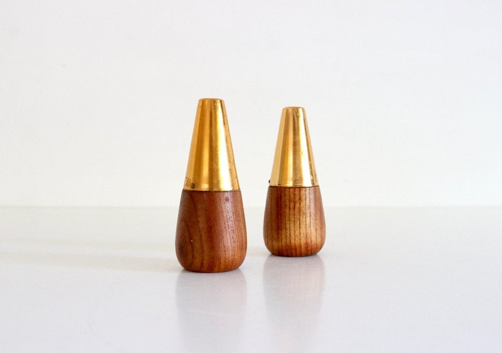 Vintage Peper en zout stel - MCM Salt Pepper Shakers, Ophalen of Verzenden