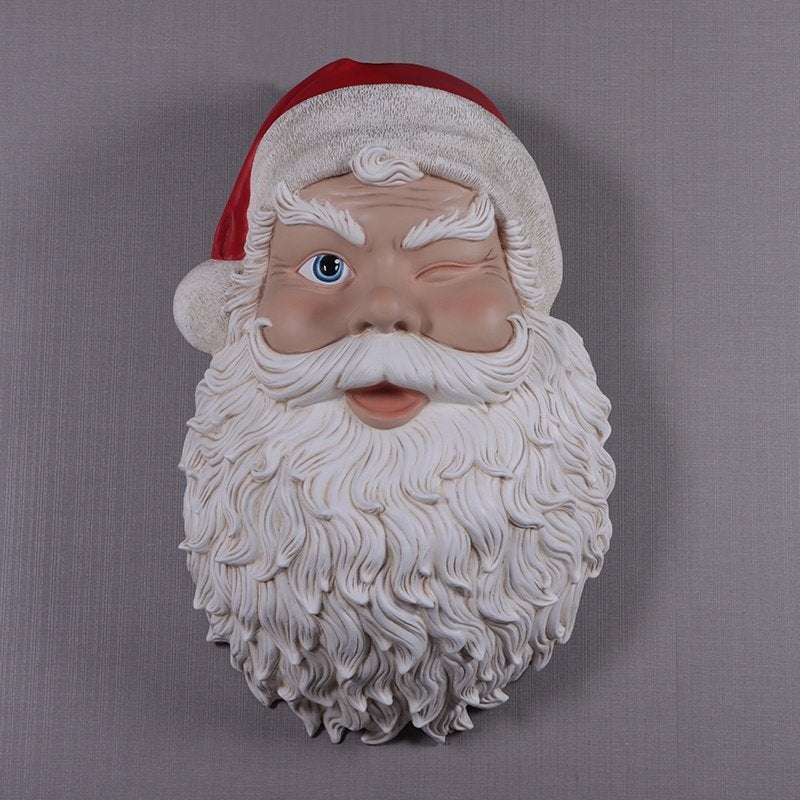 Wanddecoratie Kerstman — Kerstman 89 cm - Santa, Ophalen, Nieuw