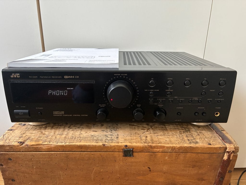 JVC Receiver / Versterker - met phono aansluiting, Audio, Tv en Foto, Ophalen, Gebruikt, JVC