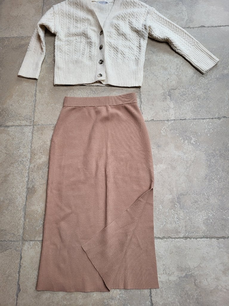 Merk Buissonnière: warme rok mt smal, Enlèvement ou Envoi, Taille 36 (S), Brun, Porté