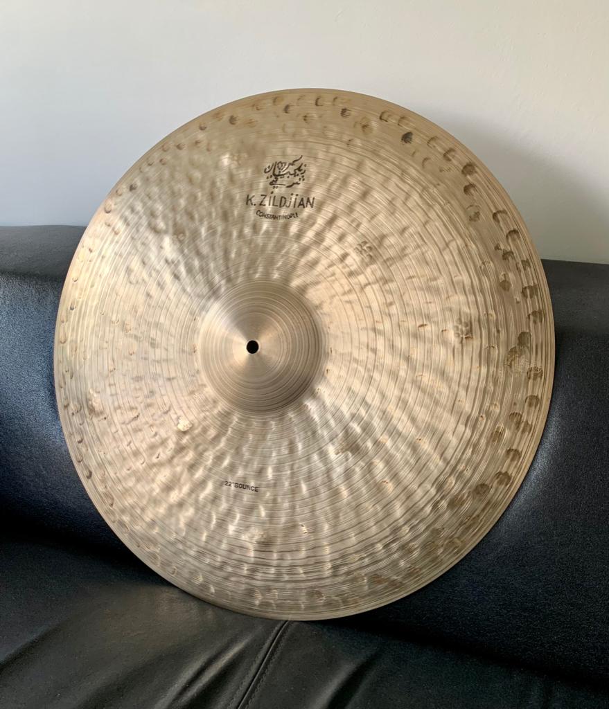 ZILDJIAN K Constantinople - 22" Bounce (modified - 2346g) !, Musique & Instruments, Batteries & Percussions, Enlèvement ou Envoi