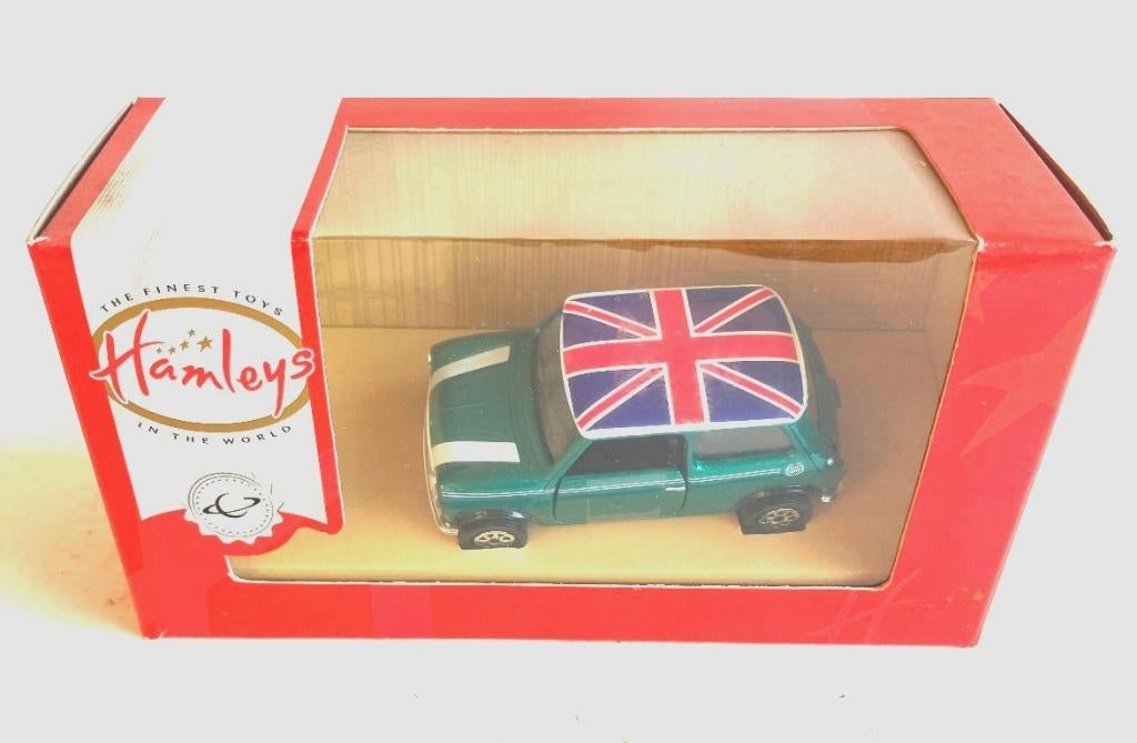 Mini British Racing Green Corgi  # 82231 HAMLEYS., Ophalen of Verzenden, Zo goed als nieuw, Auto