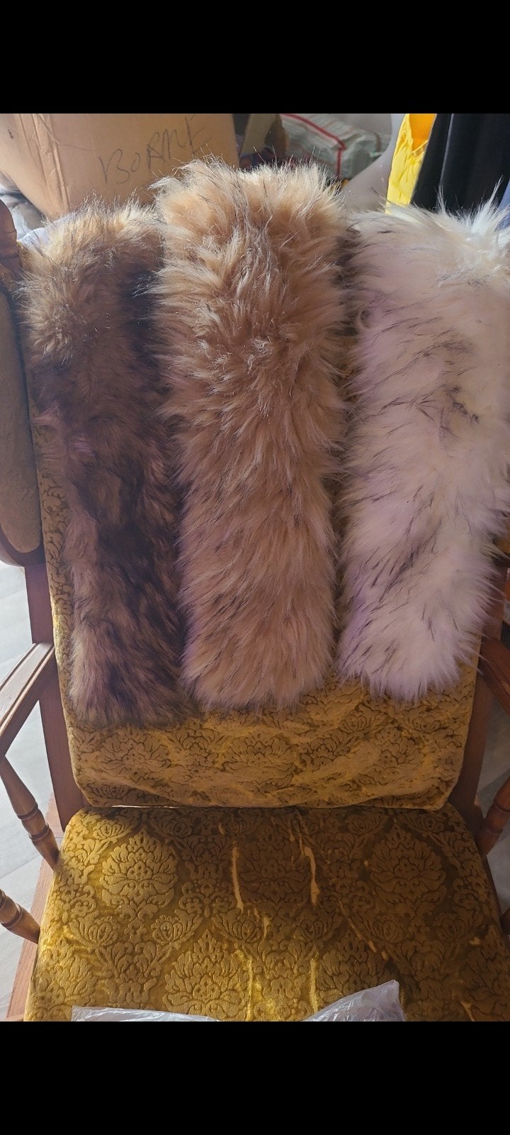 Lot de 3 bordures de capuche en fausse fourrure – NEUF 10€., Vêtements | Femmes, Enlèvement