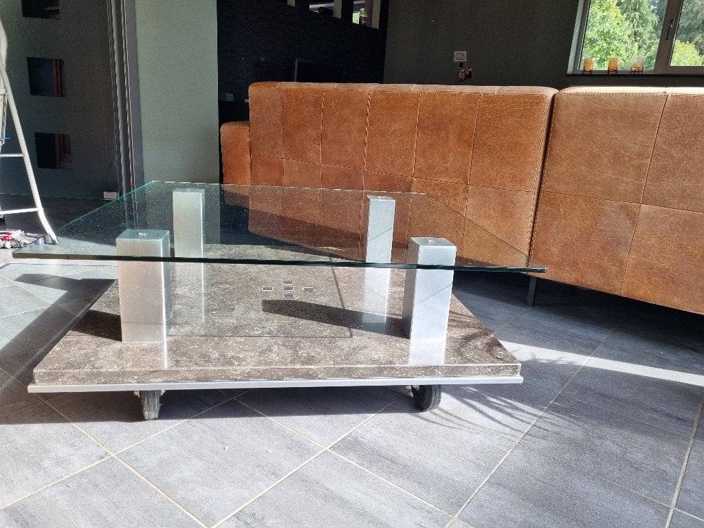 Salontafel op wieltjes, Ophalen, 50 tot 100 cm, Vierkant, 50 tot 100 cm