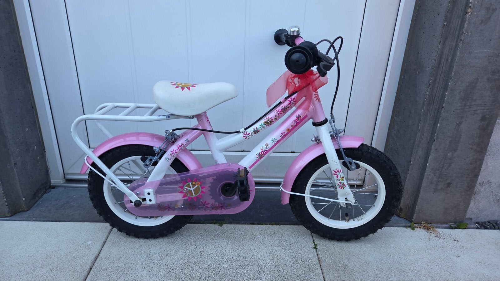 12" kinderfiets, Ophalen