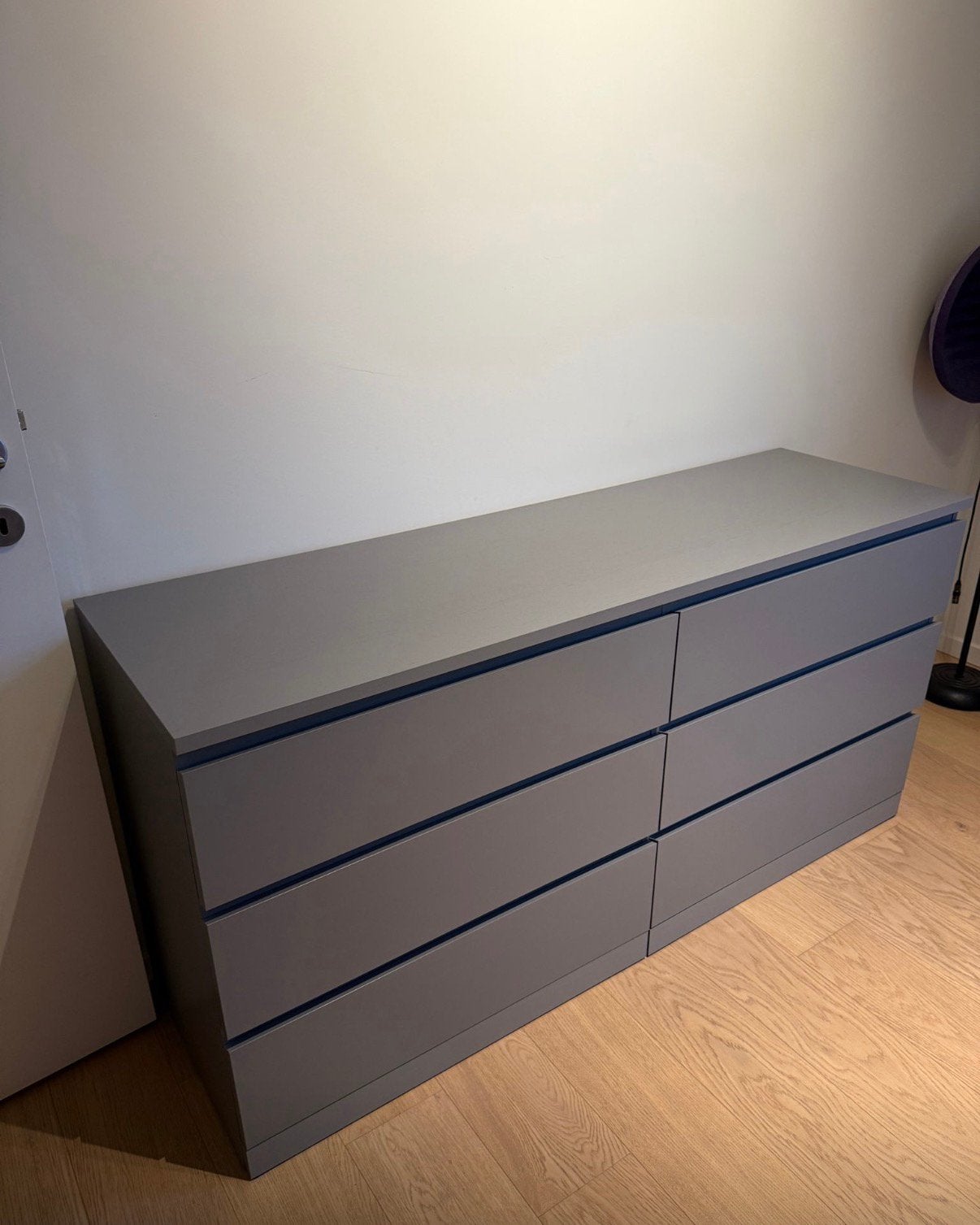 Ikea malm gris teinté, 25 à 50 cm, 5 tiroirs ou plus, Moins de 100 cm, 150 à 200 cm