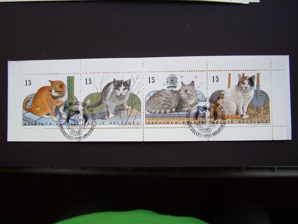 Boekje 24 gestempeld - Katten, Enlèvement ou Envoi, Oblitéré