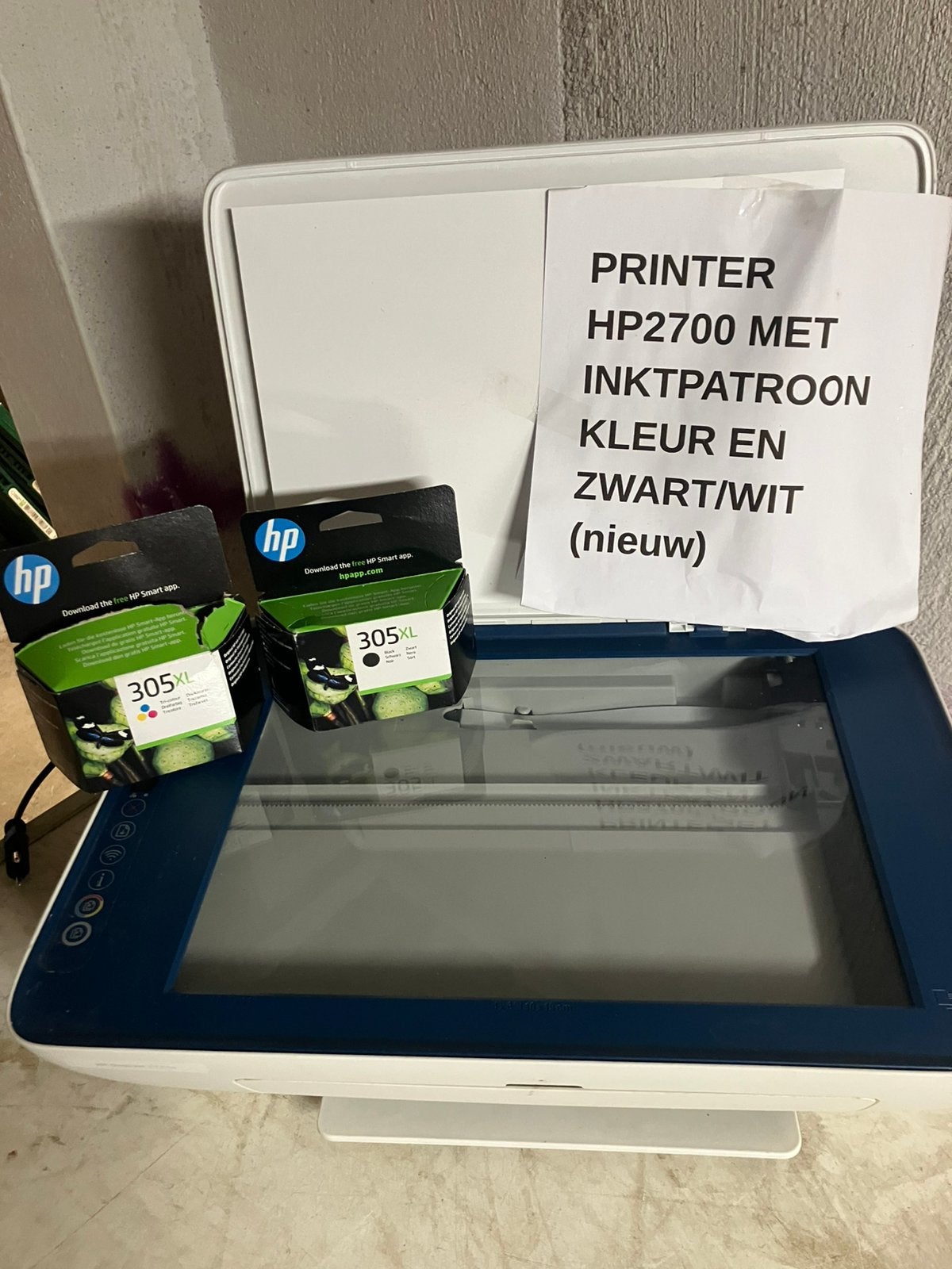 Hp 2700 printer met nieuwe inktpatronen, Ophalen, Zo goed als nieuw, Wi-Fi en Mobiel internet