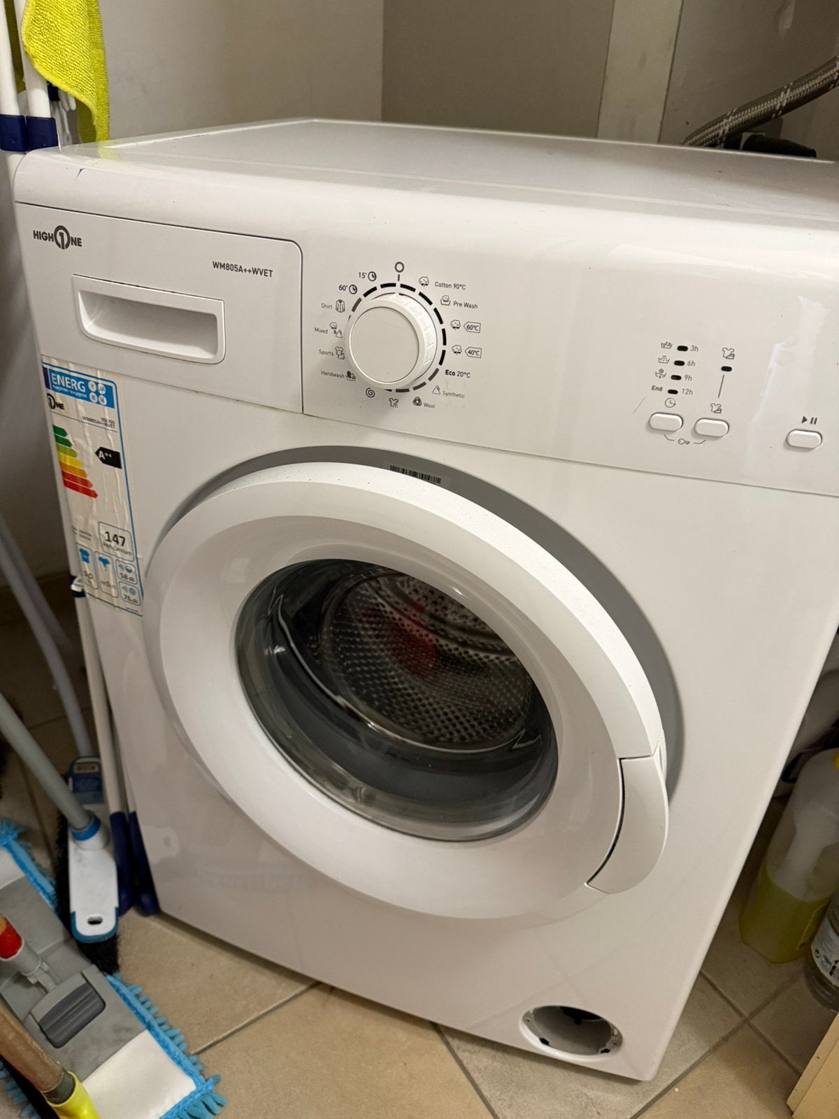 Wasmachine, Elektronische apparatuur, Ophalen, 4 tot 6 kg, Bovenlader, Energieklasse A of zuiniger