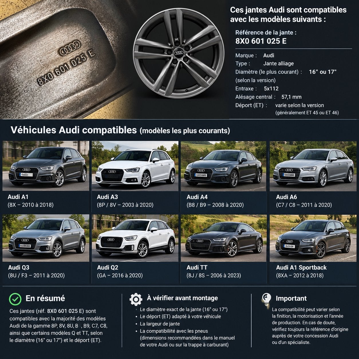 Jantes audi, Autos : Pièces & Accessoires, 215 mm, 17 pouces, Enlèvement, Utilisé